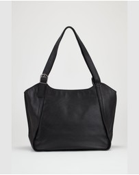 Evity - Maya Leather Buckle Tote Bag
