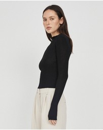 FRIEND of AUDREY - Finn Ribbed Knit Top