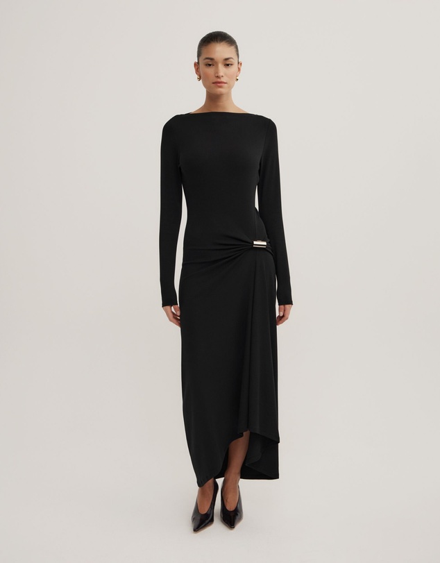 Witchery - Long Sleeve Trim Detail Rib Dress