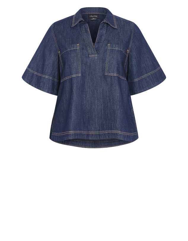 City Chic - Tia Denim Shirt