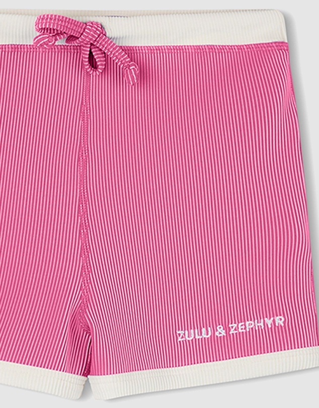 Zulu & Zephyr Mini - Mini Stripe Rib Surf Shorts - Kids