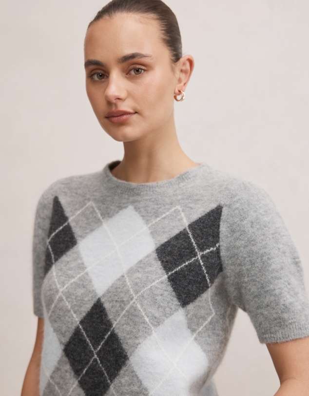 Forever New - Andy Argyle Fluffy Knitted T-shirt