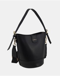 Milleni - Milleni Ladies Vegan Leather Bucket Crossbody Bag