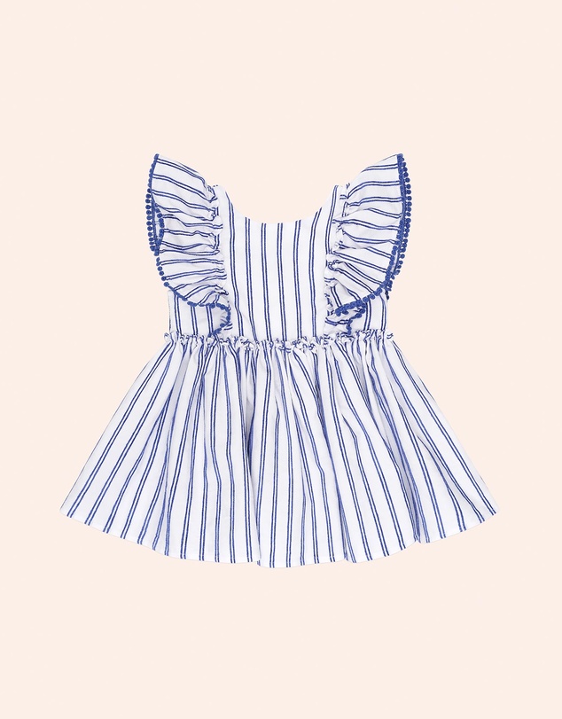 Huxbaby - Ocean Stripe Bow Back Dress - ICONIC EXCLUSIVE - Babies-Teens