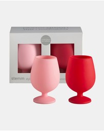 porter green - stemm | silicone unbreakable wine glasses