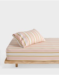 Linen House Kids - Sailor Stripe Fitted Sheet + Pillowcase Set