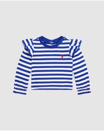 Polo Ralph Lauren - Striped Ribbed Cotton-Modal Top  (3M-24M)