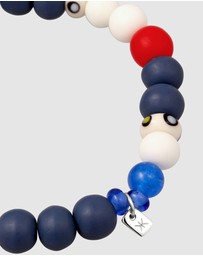Kuzzoi - ICONIC EXCLUSIVE - Bracelet Male Multicolour Resin Smiling Beads