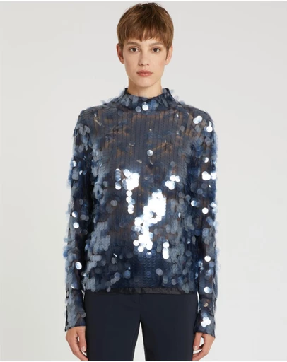 Marella - Sequin Tulle Top