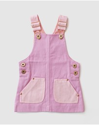 WITH LOVE FOR KIDS - Hazel Denim Pinafore Dress - Babies - Kids