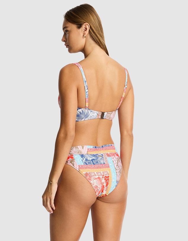 Sea Level Australia - Coco Island Cross Front Multifit Bra Top