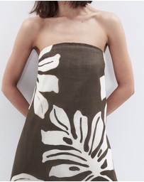 UNISON - Strapless Ramie Maxi Dress