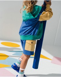 Huxbaby - Back To Kind Er Colour Block Zip Through - Babies-Kids