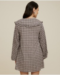 The Fated - Montant Check Mini Dress