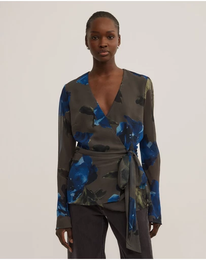 Witchery - Sheer Wrap Shirt