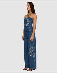 The Wolf Gang - Wynn Denim Bustier
