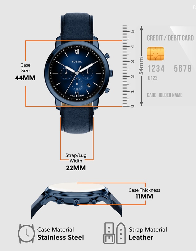 Fossil - Neutra Blue Chronograph Watch