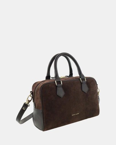 Pierre Cardin - Pierre Cardin Genuine Suede Leather Tote Crossbody Bag