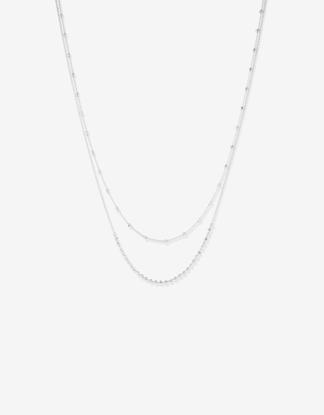 Michael Hill - 45cm Multi-Layer Bead Chain in Silver