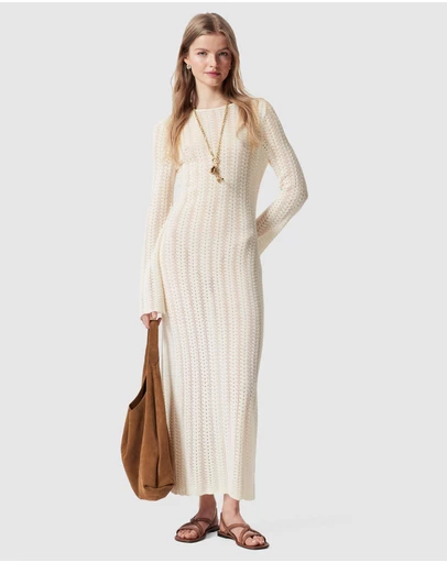 & Other Stories - Pointelle-Knit Midi Dress