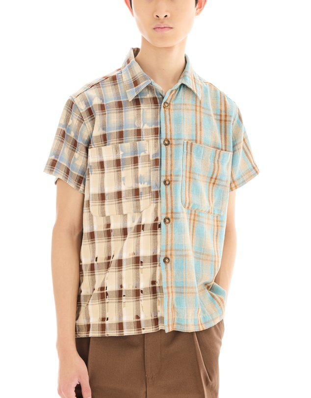 THE TALES - The Tales Half n Half 70's Flannel Camp Shirt