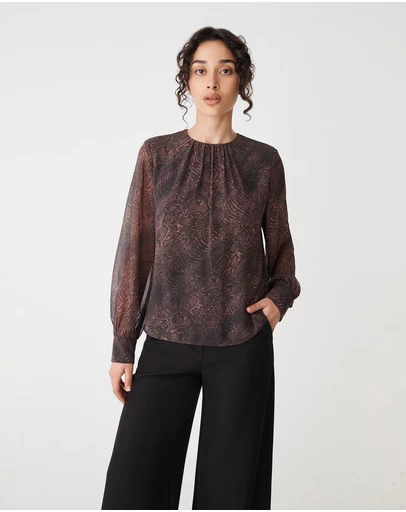Forcast - Sonia Gathered Neck Top