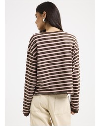 Subtitled - Long Sleeve Stripe Top