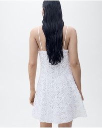 M.N.G - Fruit Floral Textured Dress