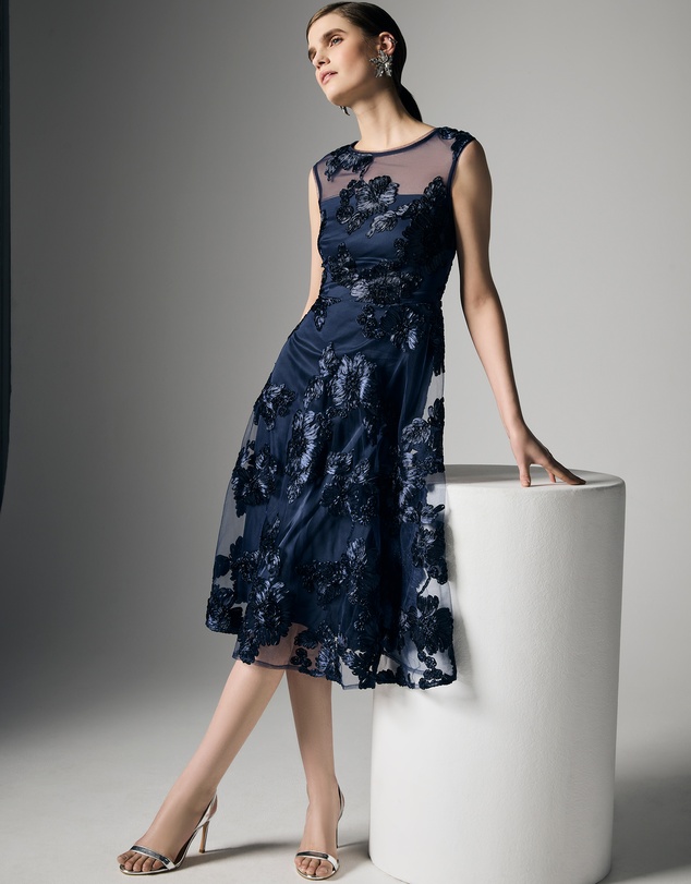 Montique - Isha Ribbon Lace Dress