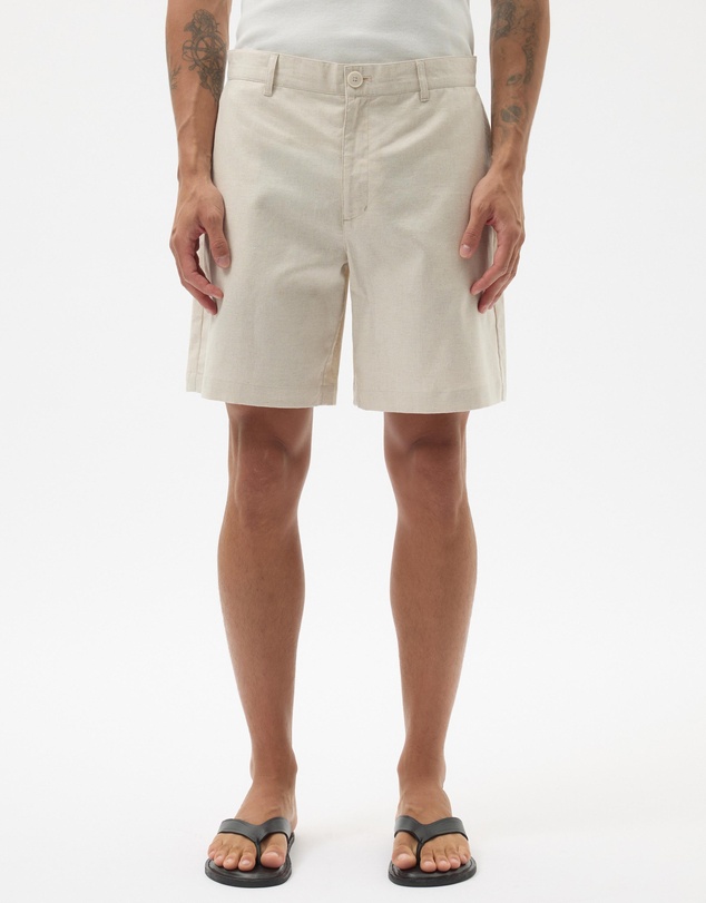 AERE - Tailored Linen Blend Shorts