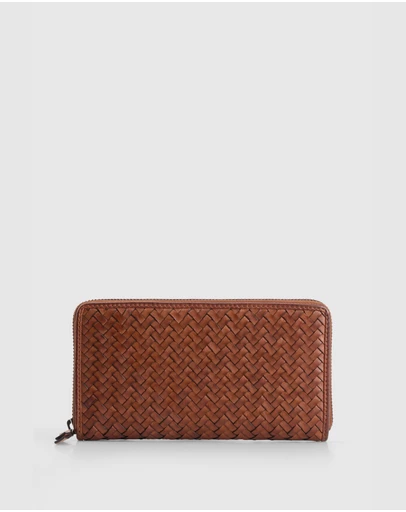 Evity - Lina Leather Weave Large Wallet