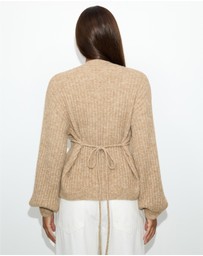 Dazie - Last Call Cinched Knit Cardigan