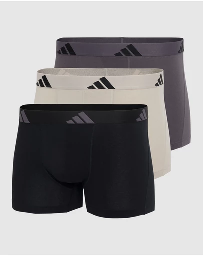 adidas Sportswear - 3 Pack Active Flex Cotton Trunk Underwear