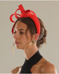 Morgan & Taylor - Mel Fascinator in Red
