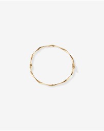 Michael Hill - 60mm Hollow Twist Bangle In 10kt Yellow Gold
