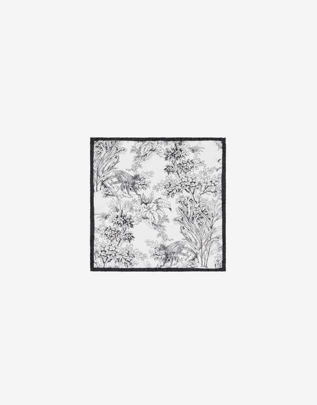 Calibre - Monkey Business Pocket Square White Combo