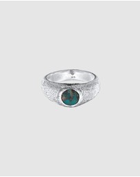 Haze & Glory - ICONIC EXCLUSIVE - Ring Signet Men Deep Sea 925 Sterling Silver