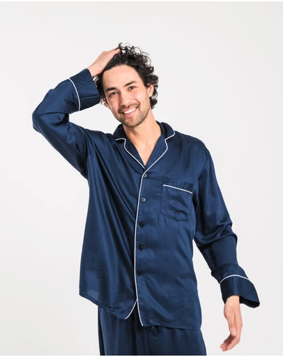 Ettitude - Sateen Long Sleeve PJ Shirt