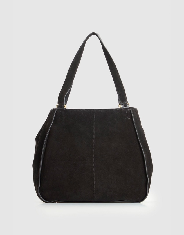 Evity - Iris Suede Leather Tote Bag