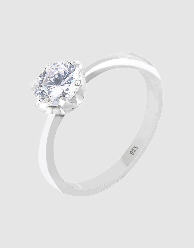 Elli Jewelry - Ring Zirconia 925 Sterling Silver