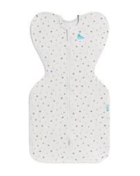 Love to Dream - Swaddle Up 0.2 TOG Stretch Organic Cotton Starlight in White