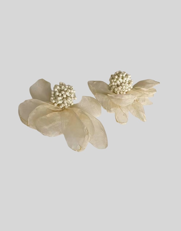 KAJA Clothing - Fashion Exaggerated Oil Dropping Flower-Flower Ear Cuff and Earrings 2Pc