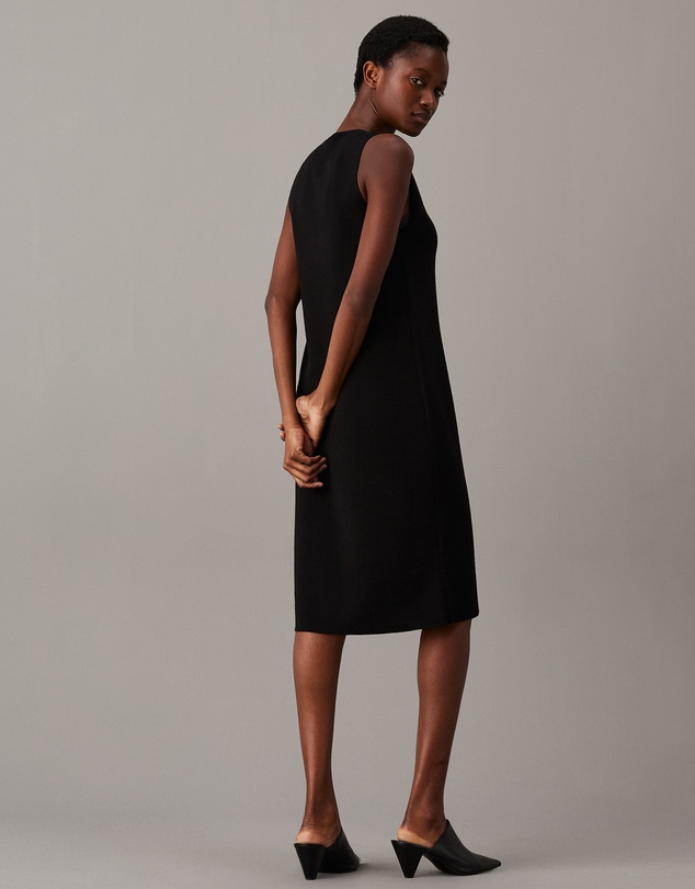 Calvin Klein - Slim Wool Shift Dress