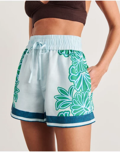 Jag - Flora Striped Short