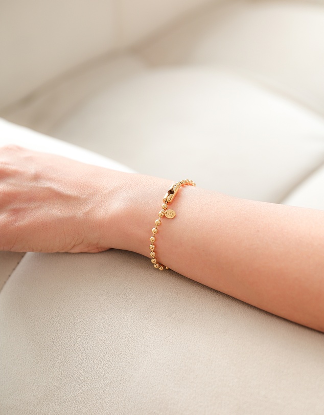 Elli Jewelry - Round Charm Bracelet in Gold-Plated 925 Silver