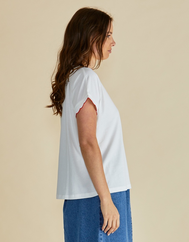 Betty Basics - Sloane Scallop Tee
