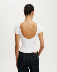 Cotton On - Hold Me Scoop Back Tee