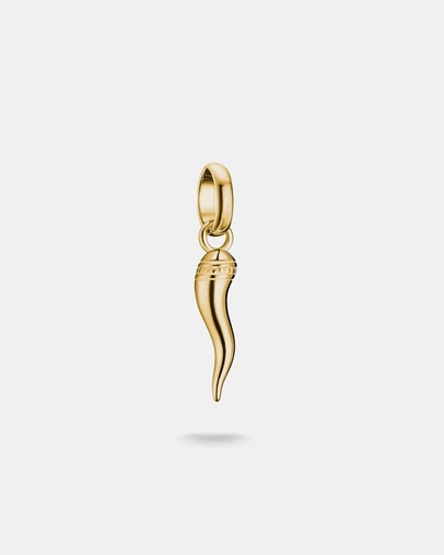 THOMAS SABO - Gold-Plated Cornicello Horn Charm