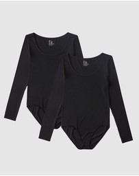 Boody - 2-Pack Long Sleeve Bodysuit