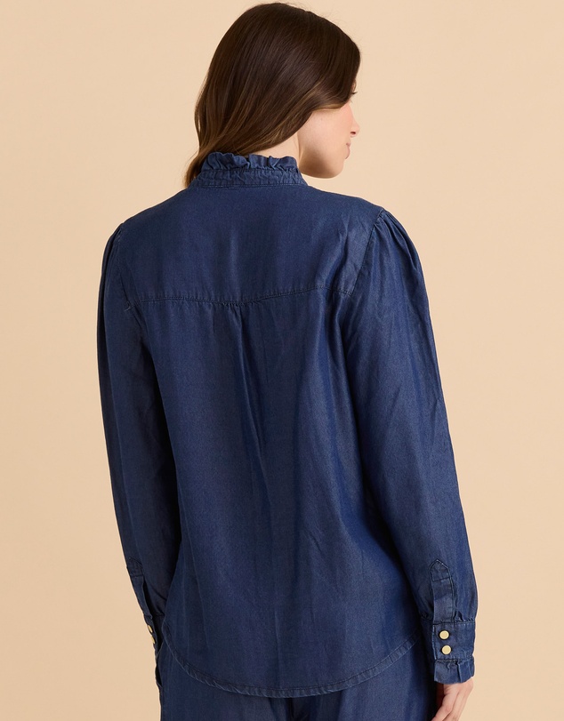 Betty Basics - Lucille Lyocell Pleated Shirt